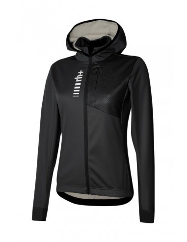 Veste de vélo femme SoftShell à capuche noire RH+ au meilleur prix!