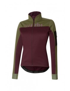 Veste de vélo femme Thermo RH+ vert bordeaux au meilleur prix!