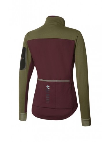 Veste de vélo femme Thermo RH+ vert bordeaux au meilleur prix!