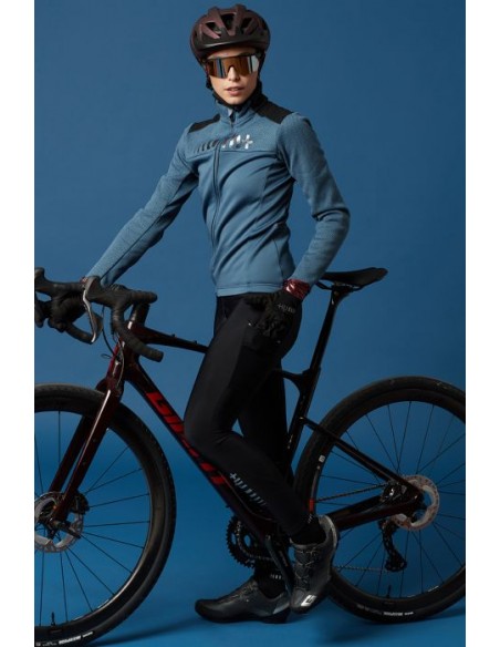Veste de vélo femme Logo Thermo RH+ bleue au meilleur prix!