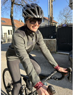 Veste de vélo femme Logo Thermo RH+ verte au meilleur prix!