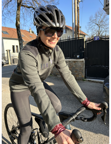 Veste de vélo femme Logo Thermo RH+ verte au meilleur prix!