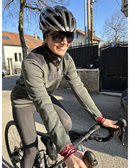 Veste de vélo femme Logo Thermo RH+ verte au meilleur prix!