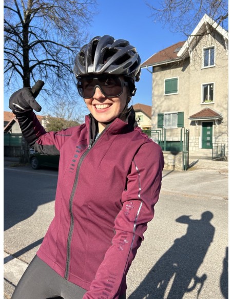 Veste de vélo femme Wind RH+ bordeaux au meilleur prix!