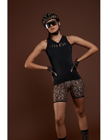 Achat Maillot vélo femme sans manches RH+ noir & doré au meilleur prix du web!