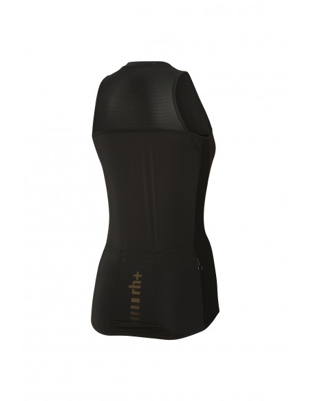 Achat Maillot vélo femme sans manches RH+ noir & doré au meilleur prix du web!