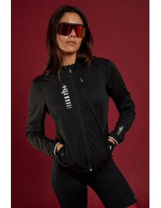 Veste de vélo femme coupe-vent et imperméable noire RH+ au meilleur prix!