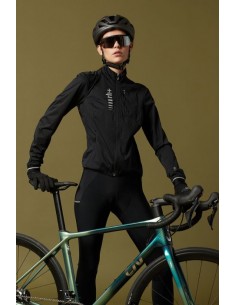 Veste de vélo femme coupe-vent et imperméable noire RH+ au meilleur prix! 2