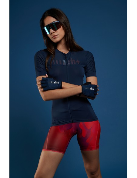 Achat Maillot vélo femme Logo RH+ Bleu au meilleur prix du web!
