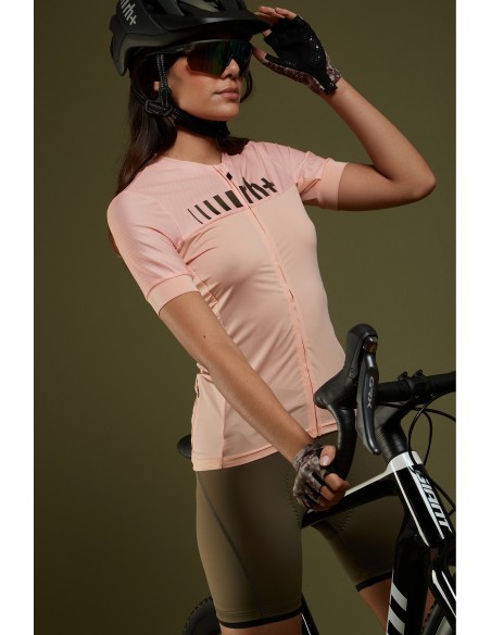 Achat Maillot vélo femme Logo RH+ Rose au meilleur prix du web!