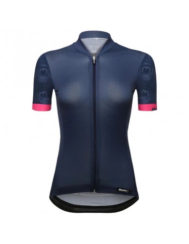 Achat Maillot vélo femme Volo Santini bleu au meilleur prix du web!