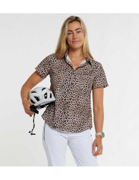 Achat Chemise VTT & gravel femme Dharco Leopard au meilleur prix du web!