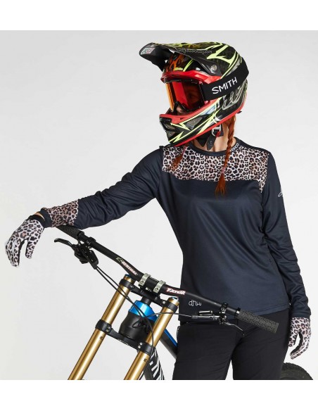 Achat Maillot VTT femme manches longues Leopard au meilleur prix du web!
