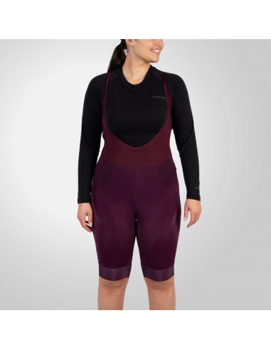 Cuissard vélo femme à bretelles Bib Endura Violet au meilleur prix du web!