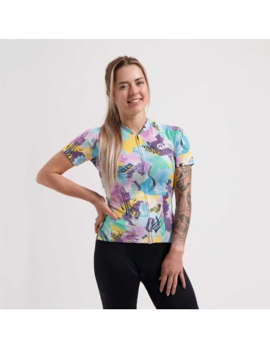 Achat Maillot vélo femme Rogelli Vintage Jaune Vert au meilleur prix du web!