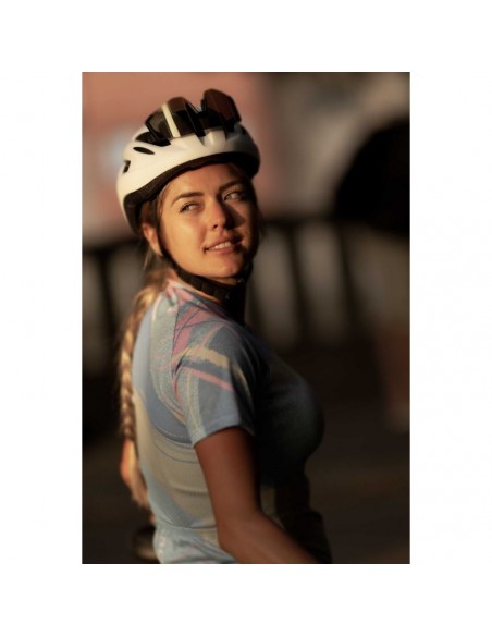 Achat Maillot vélo femme Rogelli Vintage Bleu Rose au meilleur prix du web!