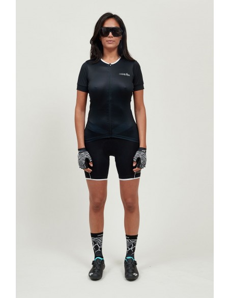 Maillot vélo femme STRIPES Zero RH+ BLACK/WHITE