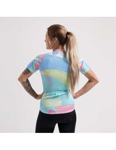 Achat Maillot vélo femme Rogelli Vintage Bleu Rose au meilleur prix du web!