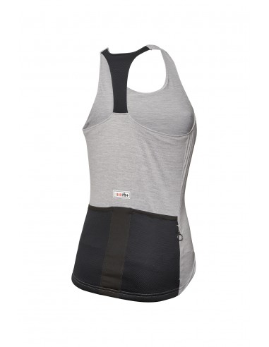 Achat Maillot vélo femme sans manches RH+ gris au meilleur prix du web!