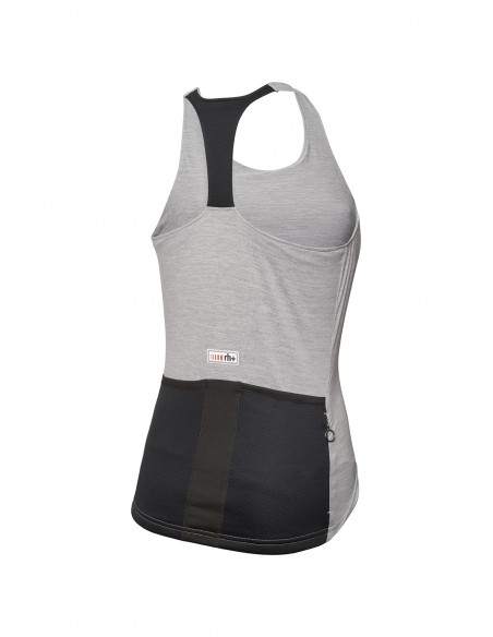 Achat Maillot vélo femme sans manches RH+ gris au meilleur prix du web!