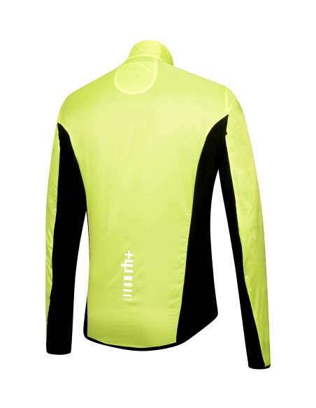 Veste de poche coupe-vent vélo femme RH+ jaune fluo au meilleur prix!