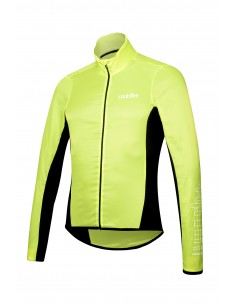 Veste de poche coupe-vent vélo femme RH+ jaune fluo au meilleur prix!