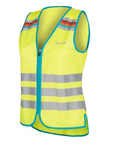 Achat Gilet réfléchissant vélo femme Wowow jaune fluo au meilleur prix du web!