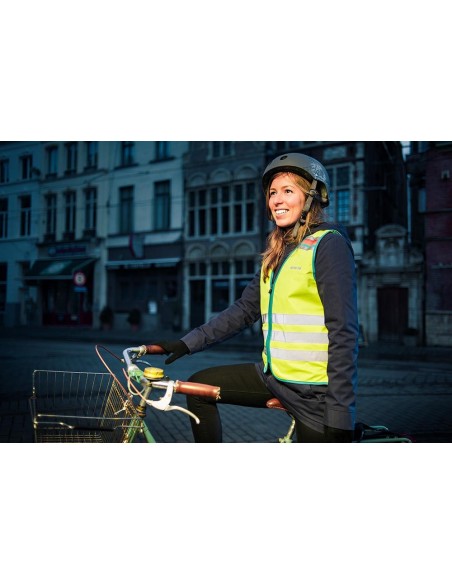 Achat Gilet réfléchissant vélo femme Wowow jaune fluo au meilleur prix du web!