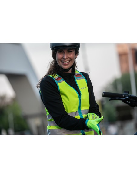 Achat Gilet réfléchissant vélo femme Wowow jaune fluo au meilleur prix du web!