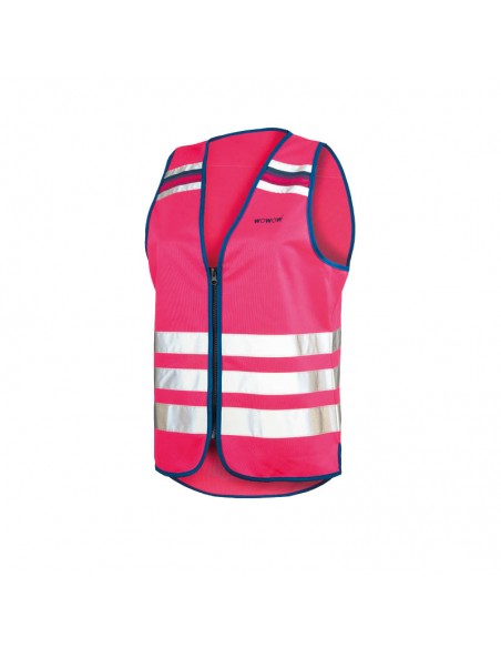 Achat Gilet réfléchissant vélo femme Wowow rose fluo au meilleur prix du web!