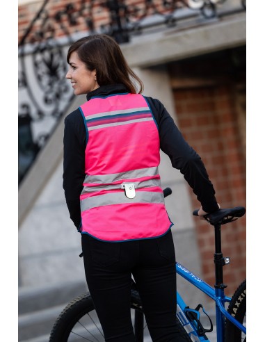 Achat Gilet réfléchissant vélo femme Wowow rose fluo au meilleur prix du web!