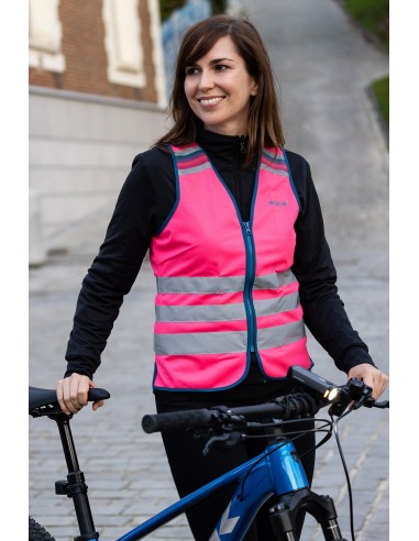 Achat Gilet réfléchissant vélo femme Wowow rose fluo au meilleur prix du web!