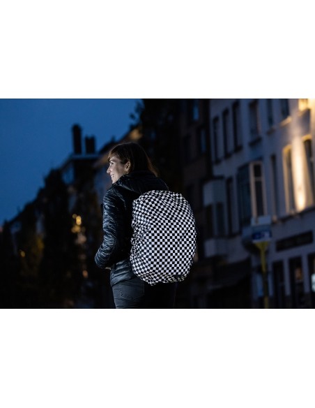 Achat Housse protection sac à dos anti-pluie réfléchissante Wowow damier au meilleur prix du web!