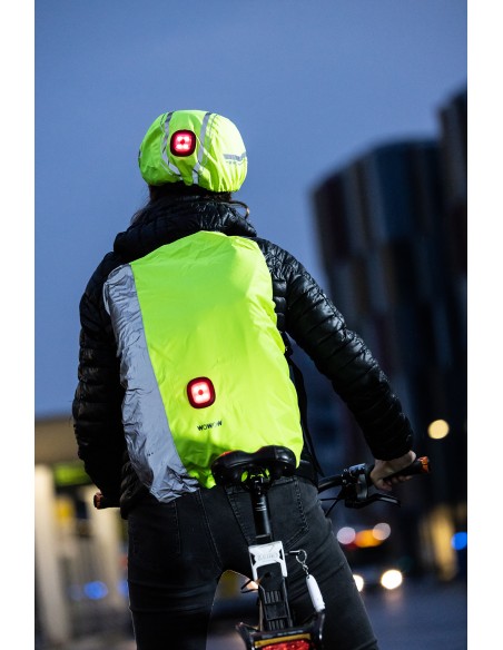 Achat Protection anti-pluie avec led intégrée pour casque de vélo WOWOW Corsa au meilleur prix du web!