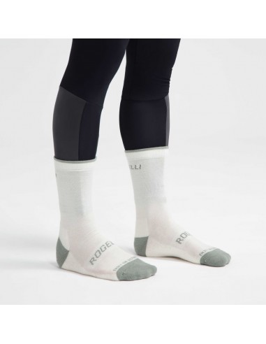 Achat Chaussettes Vélo femme Merino beiges et vertes Rogelli au meilleur prix du web!