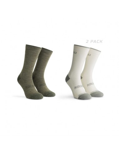 Achat Chaussettes Vélo femme Merino beiges et vertes Rogelli au meilleur prix du web!