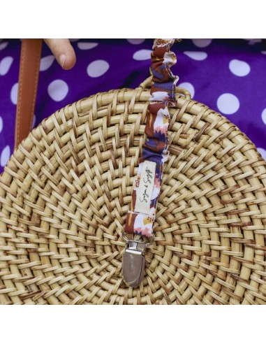 Pince vélo jupe pour femme fleur bordeau bleu pratique et originale !