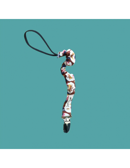 Pince vélo jupe pour femme fleur bordeau bleu pratique et originale !